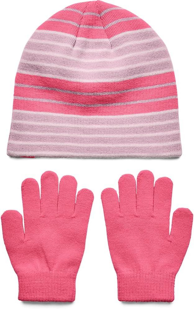 imageUnder Armour Girls Beanie Glove ComboCerise 653Cool Pink