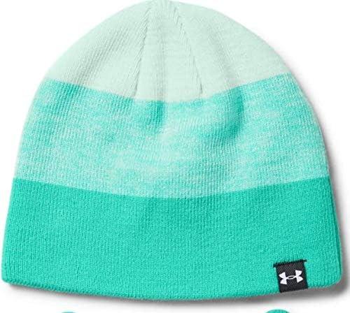 imageUnder Armour Girls Beanie Glove ComboComet Green 361White