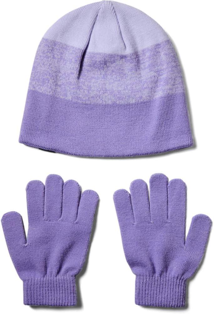 imageUnder Armour Girls Beanie Glove ComboFlight Purple 589White