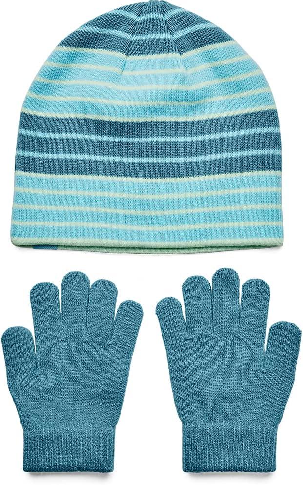 imageUnder Armour Girls Beanie Glove ComboSky Blue 914Blue Flannel