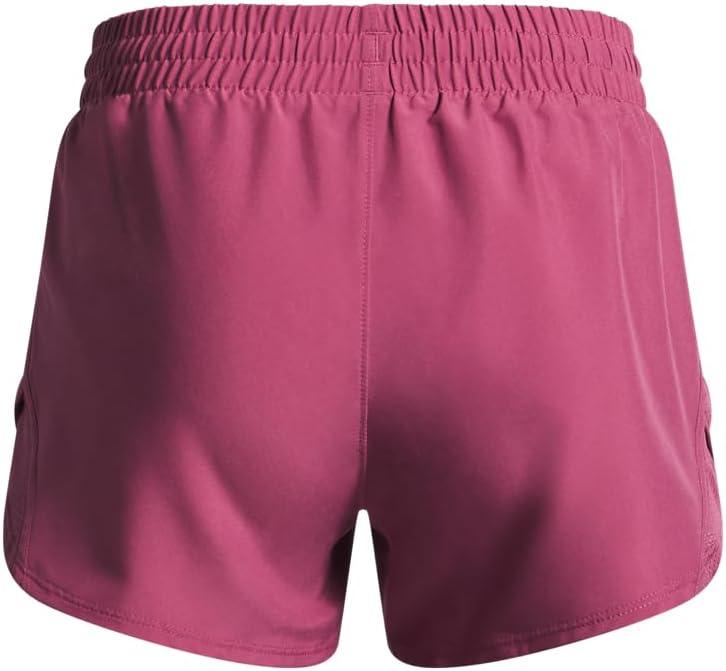 imageUnder Armour Girls Fly By 3 quot Shorts659 Fuchsia Dusk  Fuchsia Dusk  Reflective
