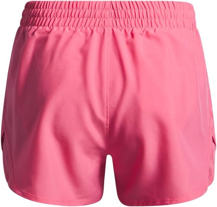 imageUnder Armour Girls Fly By 3 quot Shorts673 Super Pink  Super Pink  Reflective