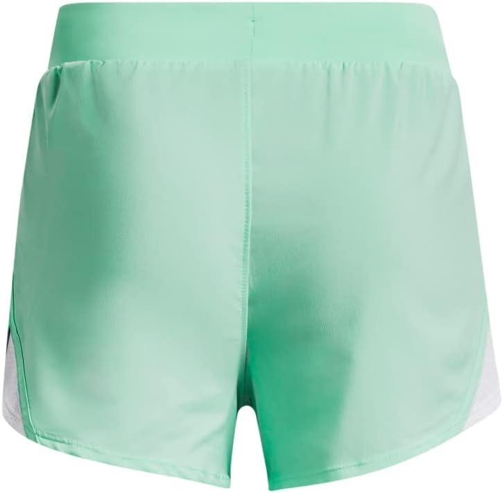 imageUnder Armour Girls Fly By 3 quot Shorts958 Green Breeze  Green Breeze  White