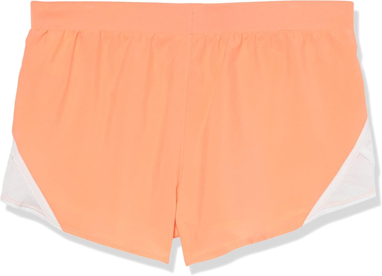 imageUnder Armour Girls Fly By 3 quot Shorts963 Bubble Peach   White