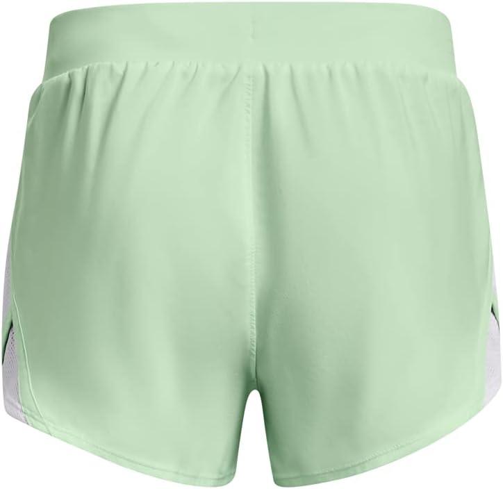 imageUnder Armour Girls Fly By 3 quot ShortsAqua Foam 335White