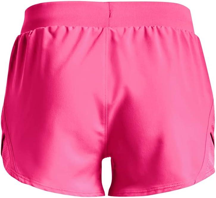 imageUnder Armour Girls Fly By 3 quot ShortsElectro Pink 695White
