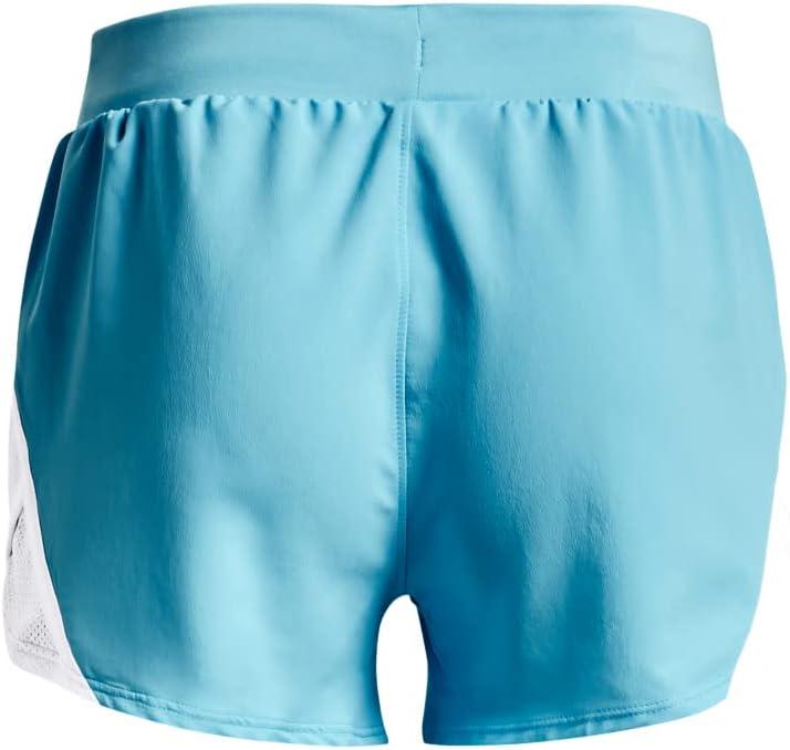 imageUnder Armour Girls Fly By 3 quot ShortsFresco Blue 481White