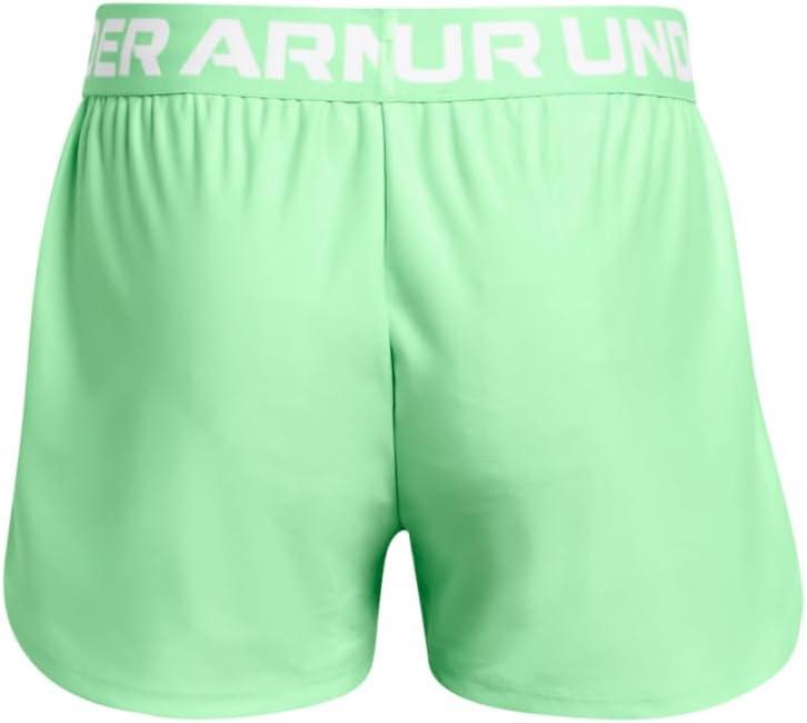 imageUnder Armour Girls Play Up Solid Shorts350 Matrix Green   White