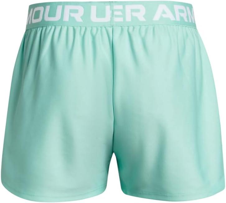 imageUnder Armour Girls Play Up Solid Shorts362 Neo Turquoise   White