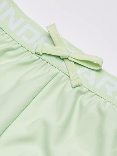 imageUnder Armour Girls Play Up Solid Shorts370 Phosphor Green   White