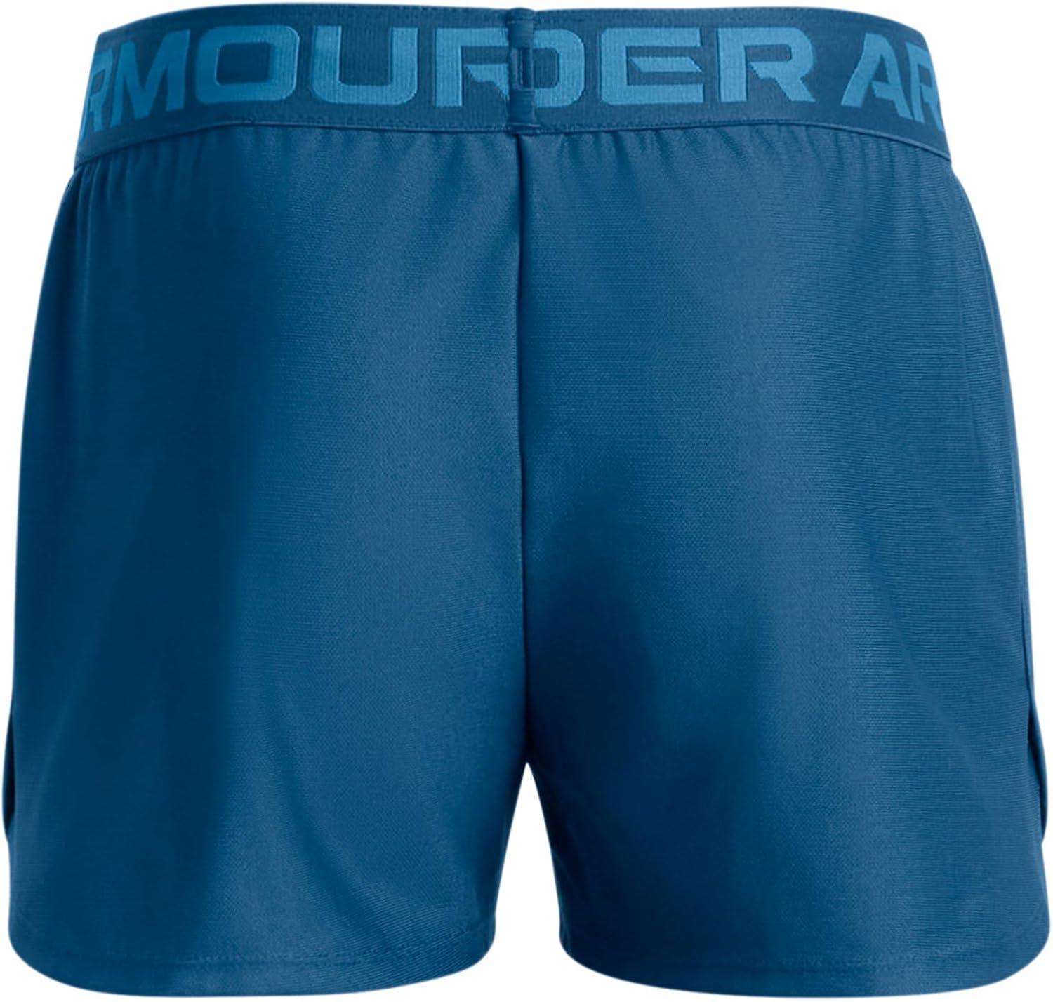 imageUnder Armour Girls Play Up Solid Shorts426 Varsity Blue   Cosmic Blue
