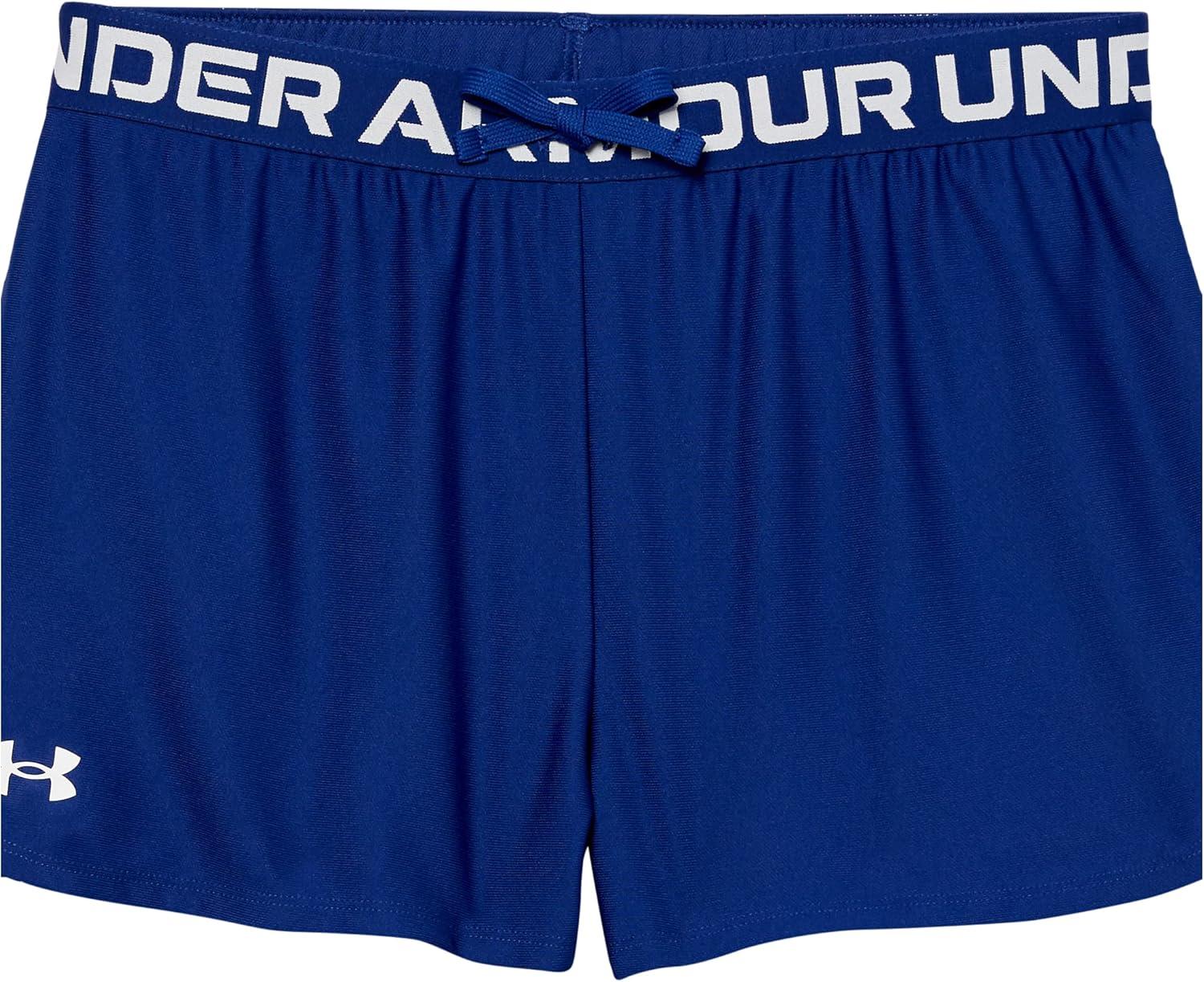 imageUnder Armour Girls Play Up Solid Shorts456 Bauhaus Blue   White
