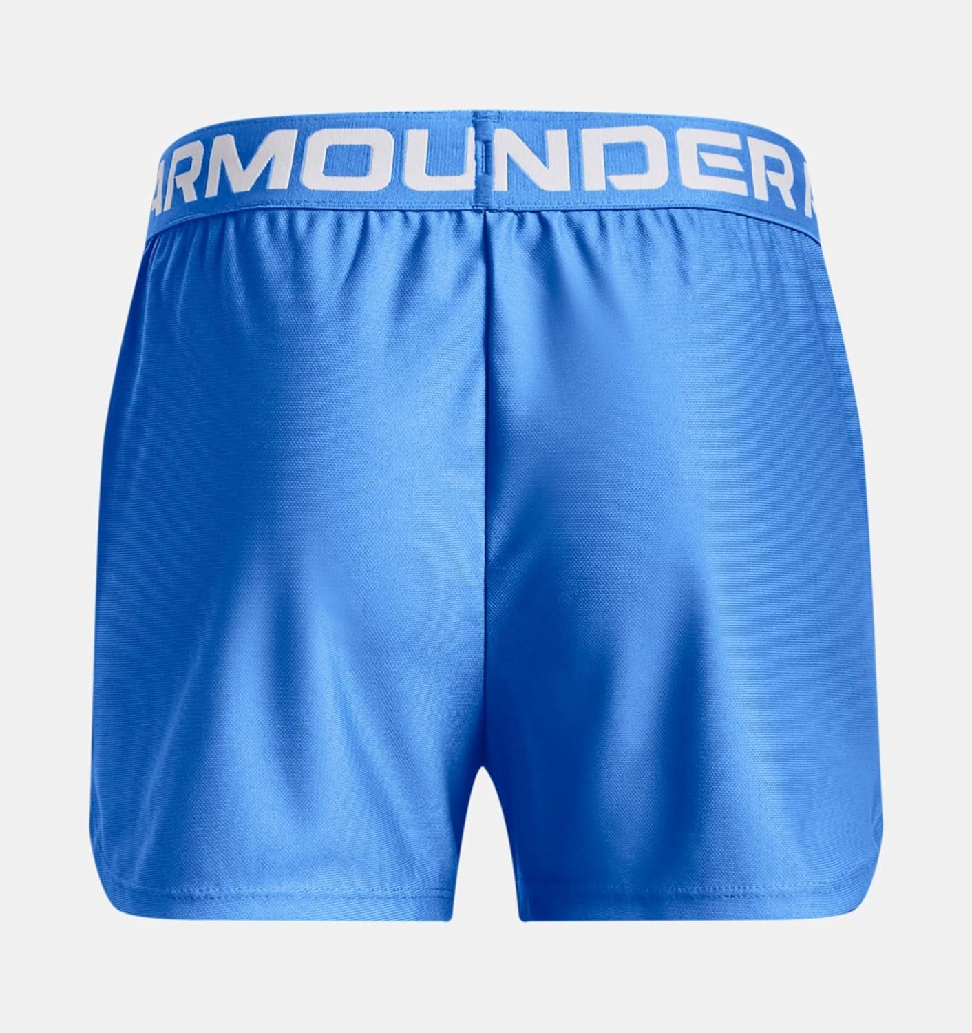 imageUnder Armour Girls Play Up Solid Shorts464 Water   White