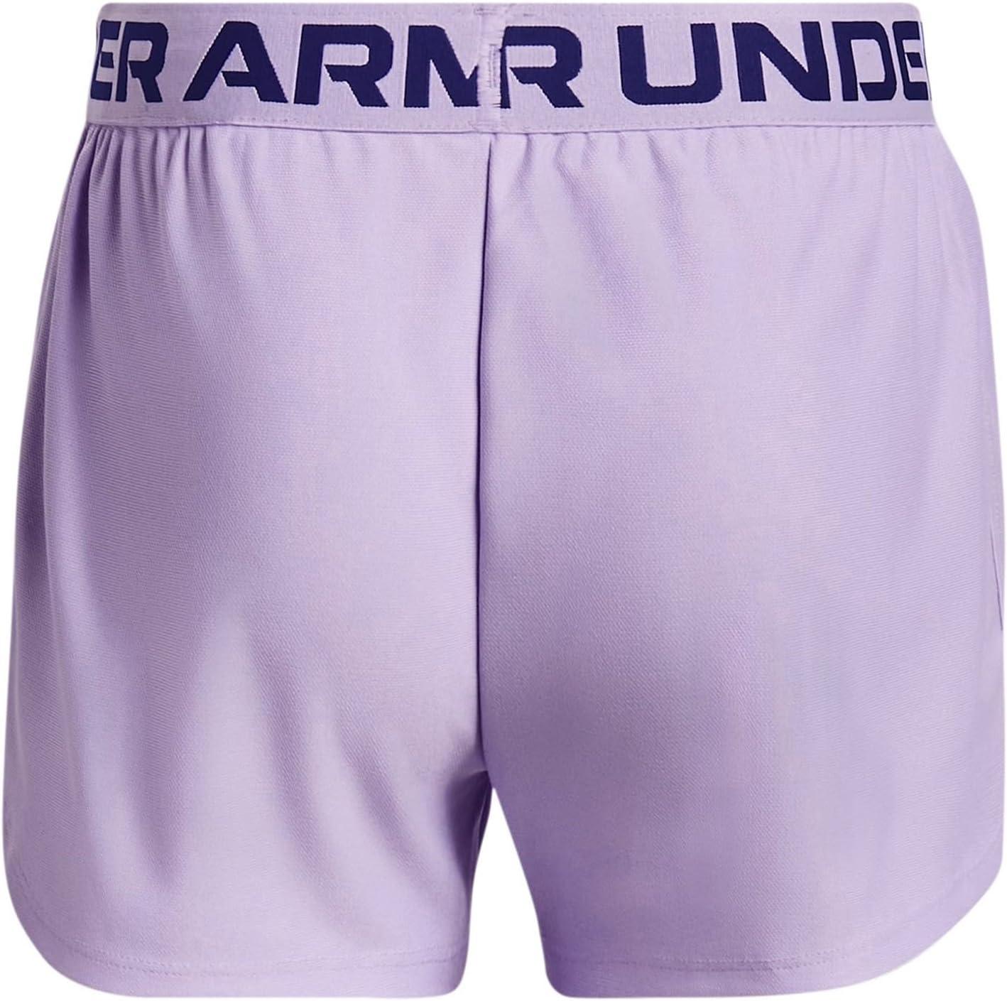 imageUnder Armour Girls Play Up Solid Shorts515 Nebula Purple  Sonar Blue  Sonar Blue