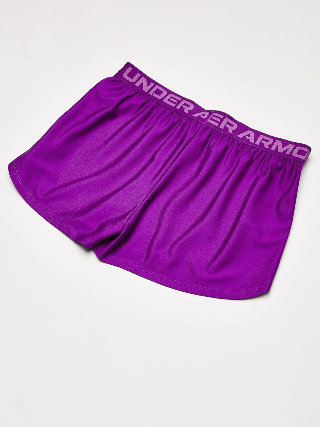 imageUnder Armour Girls Play Up Solid Shorts573 Mystic Magenta   Rebel Pink