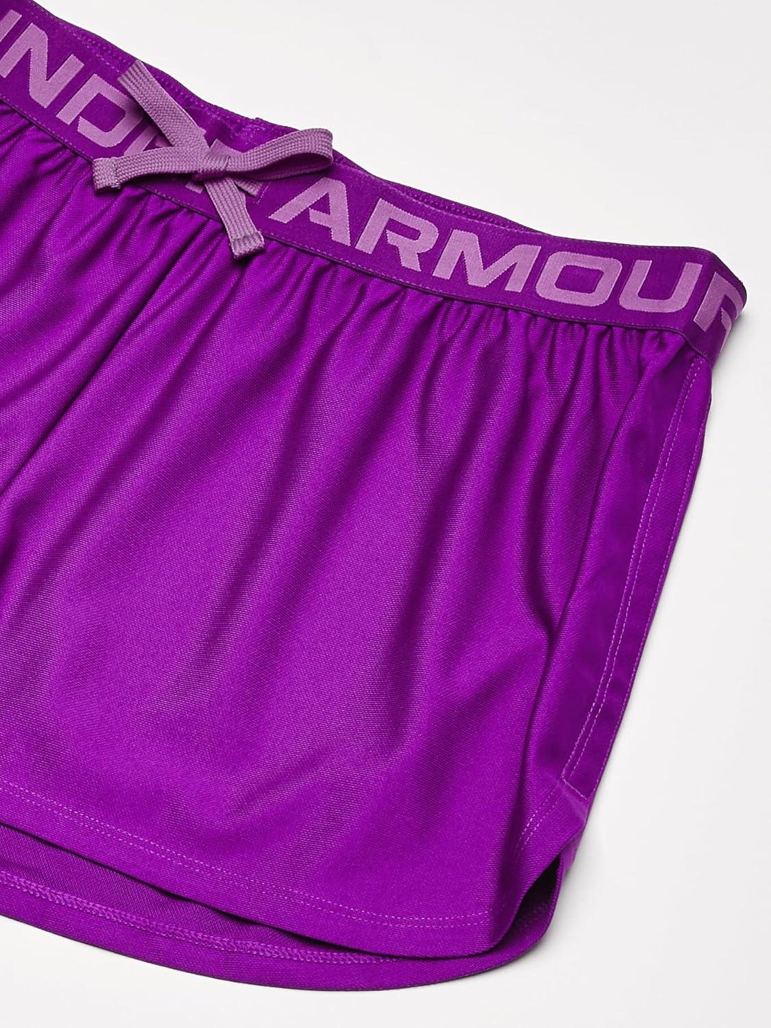 imageUnder Armour Girls Play Up Solid Shorts573 Mystic Magenta   Rebel Pink