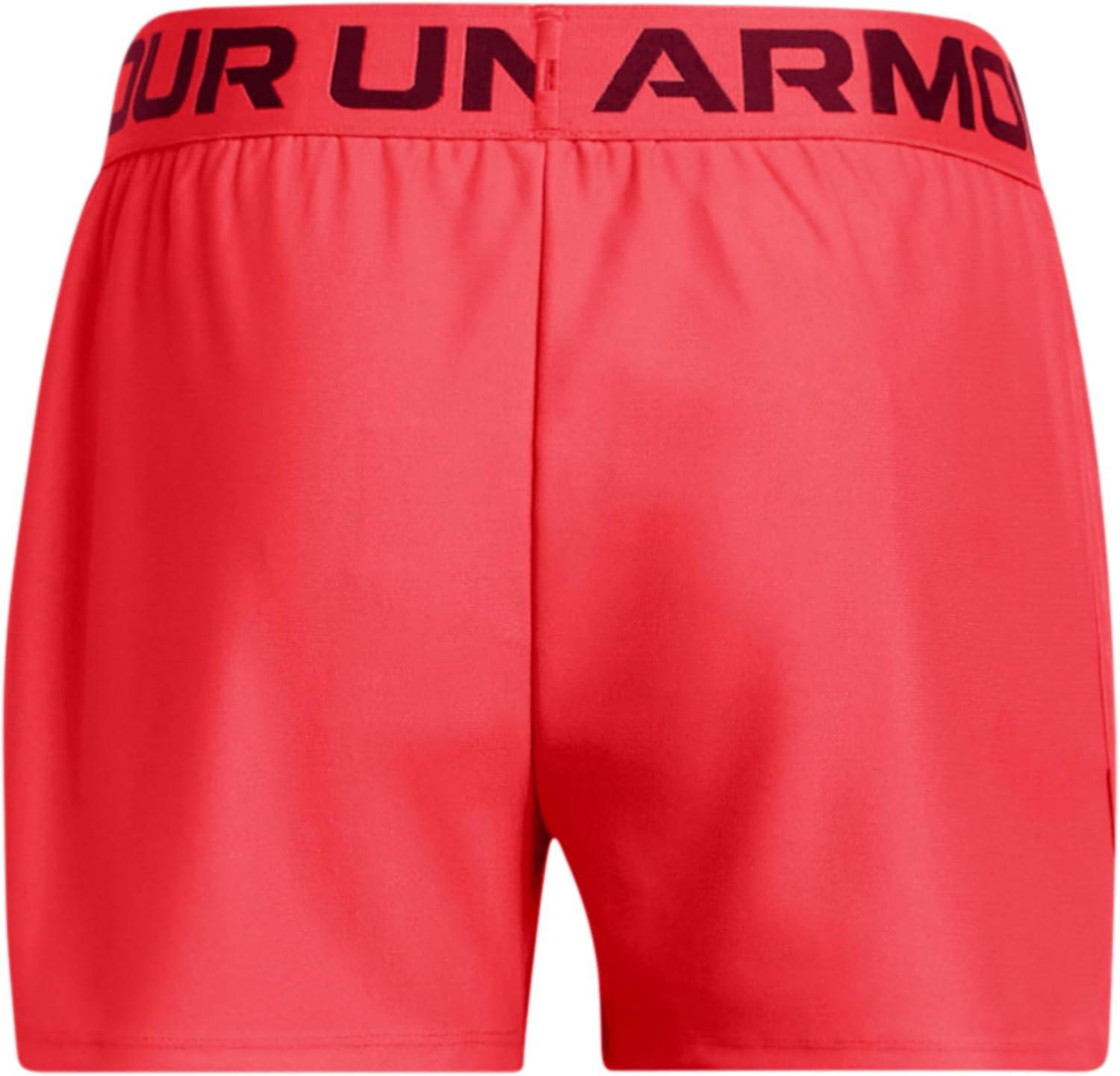 imageUnder Armour Girls Play Up Solid Shorts713 Racer Red   Cardinal