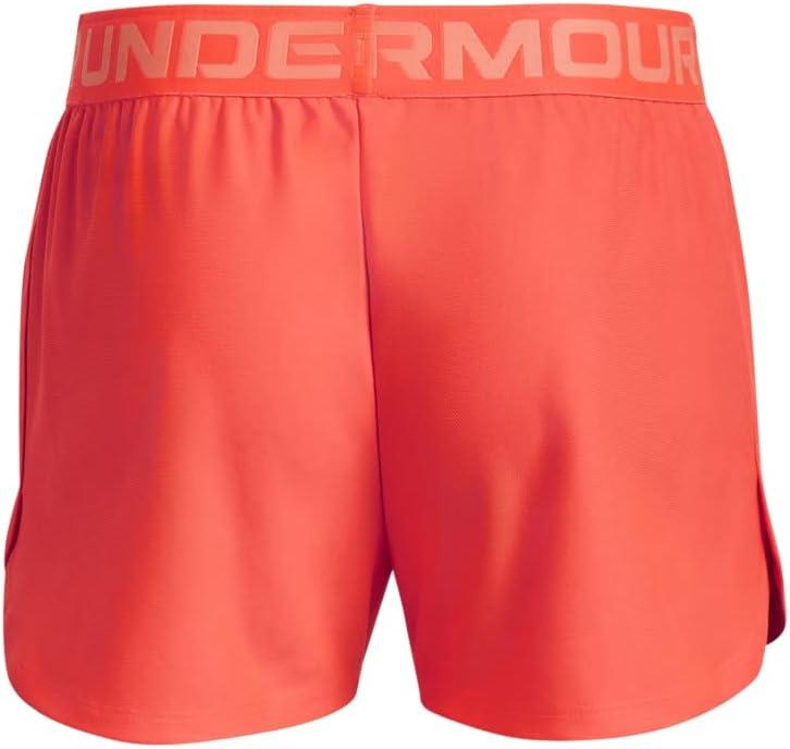 imageUnder Armour Girls Play Up Solid Shorts877 After Burn  Orange Tropic  Orange Tropic