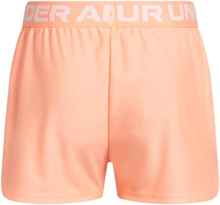 imageUnder Armour Girls Play Up Solid Shorts897 Flare Orange   White