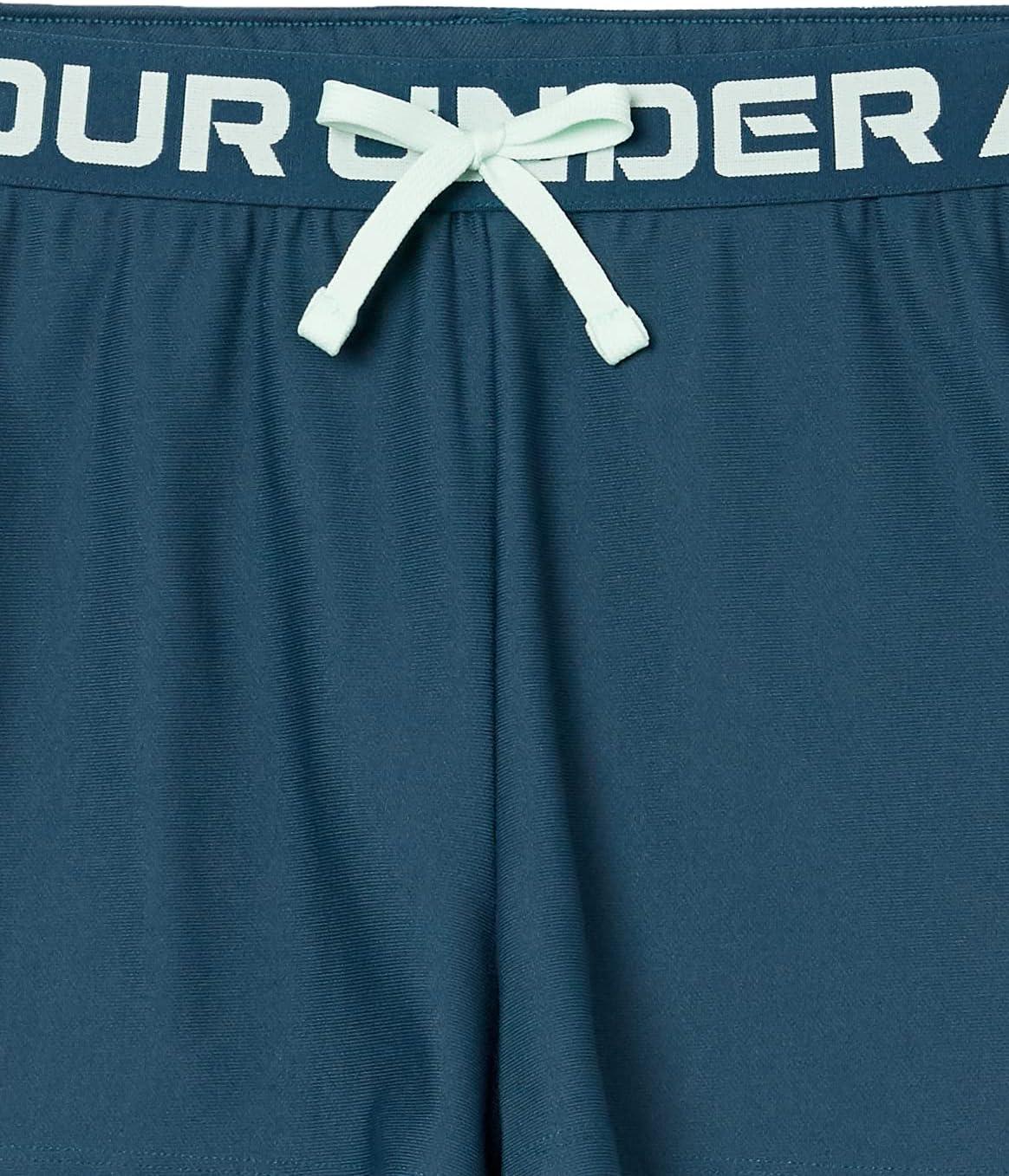 imageUnder Armour Girls Play Up Solid ShortsBlue Note 413Aqua Foam