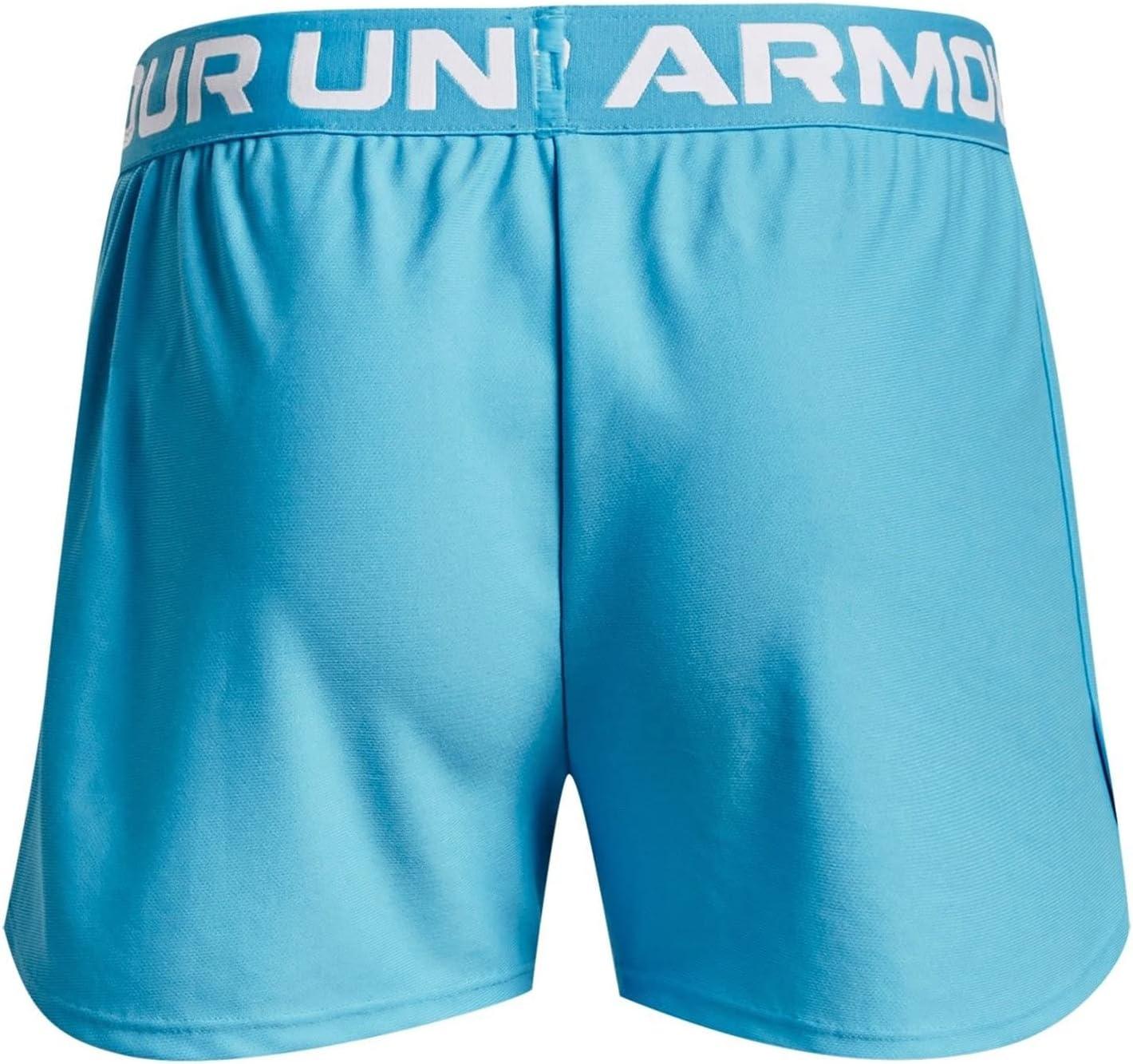 imageUnder Armour Girls Play Up Solid ShortsFresco Blue 481White