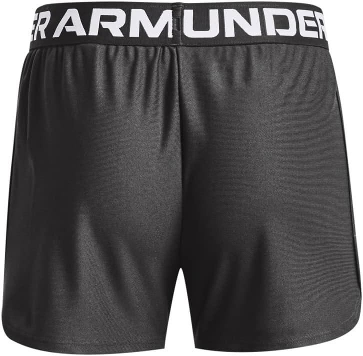 imageUnder Armour Girls Play Up Solid ShortsJet Gray 010Metallic Silver