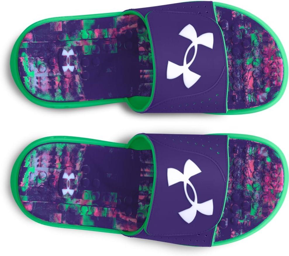 imageUnder Armour Kids Ignite Pro Slide Sandal300 Vapor GreenCobalt LegacyCeleste