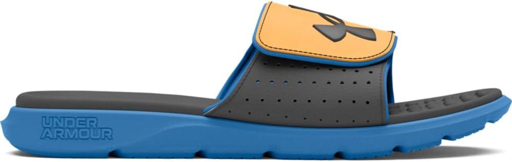 imageUnder Armour Kids Ignite Pro Slide Sandal402 Viral BlueNova OrangeCastlerock