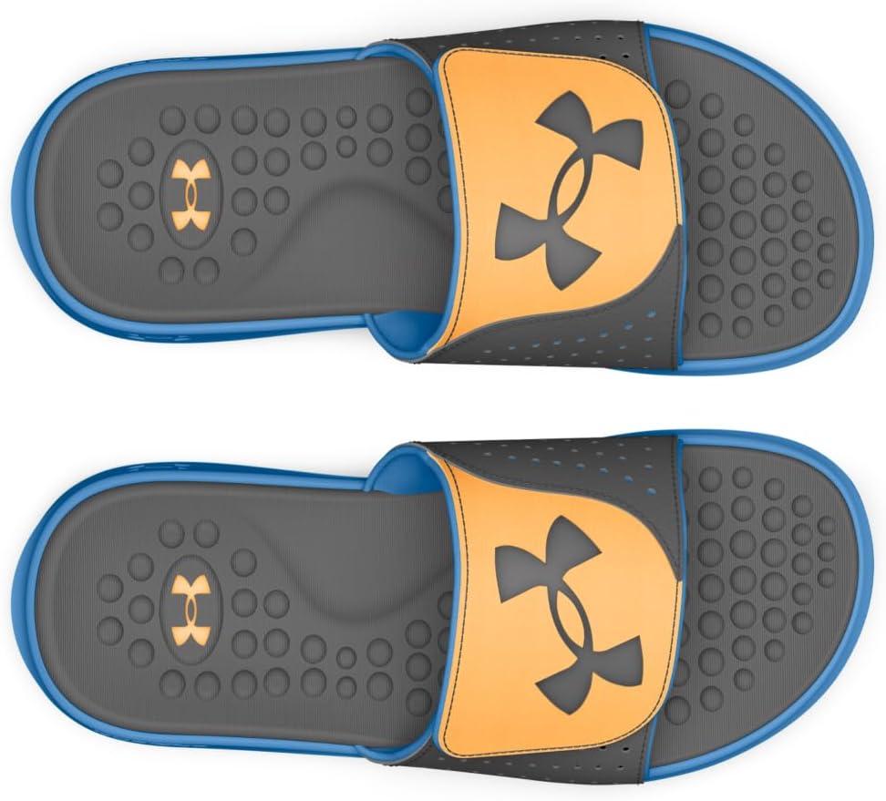 imageUnder Armour Kids Ignite Pro Slide Sandal402 Viral BlueNova OrangeCastlerock