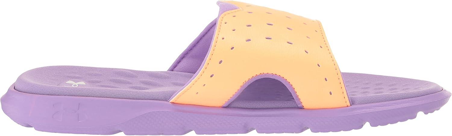 imageUnder Armour Kids Ignite Pro Slide Sandal800 Orange TropicDigi PurpleWhite