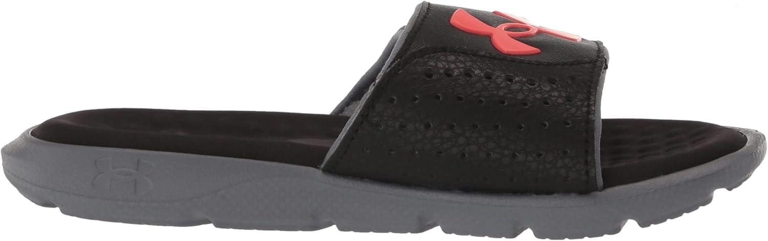 imageUnder Armour Kids Ignite Pro Slide SandalBlackGravelAfter Burn