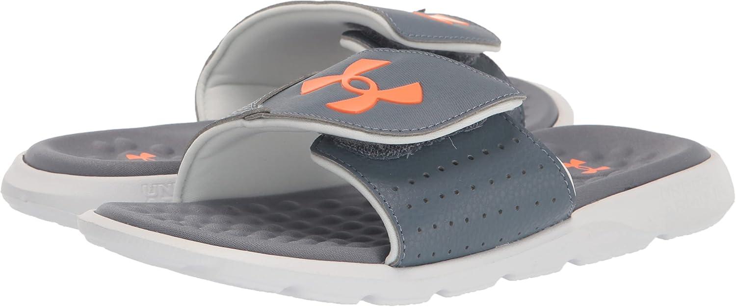 imageUnder Armour Kids Ignite Pro Slide SandalGravelGray MistOrange Blast