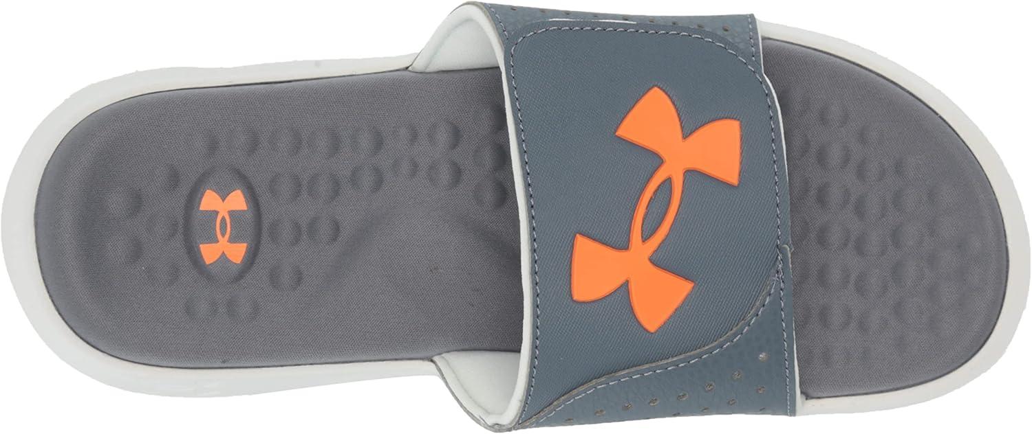 imageUnder Armour Kids Ignite Pro Slide SandalGravelGray MistOrange Blast