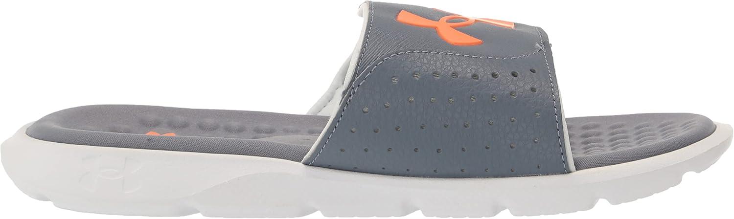 imageUnder Armour Kids Ignite Pro Slide SandalGravelGray MistOrange Blast