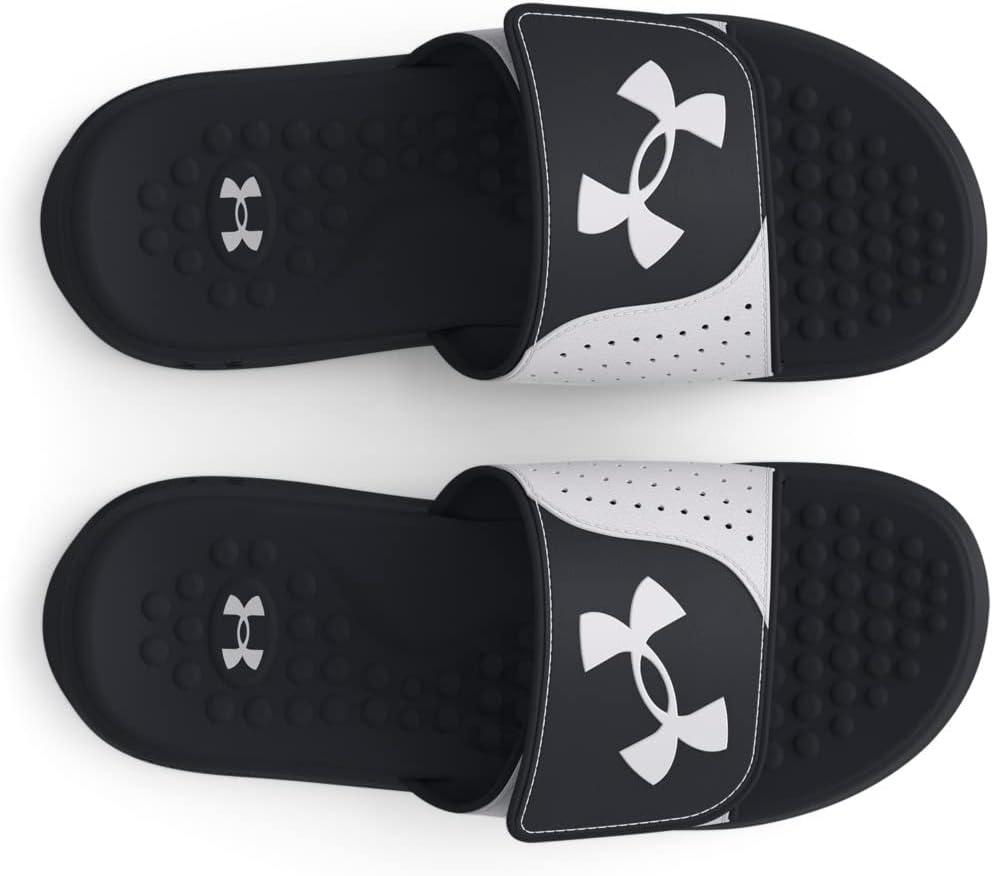 imageUnder Armour Kids Ignite Pro Slide SandalWhiteBlackBlack