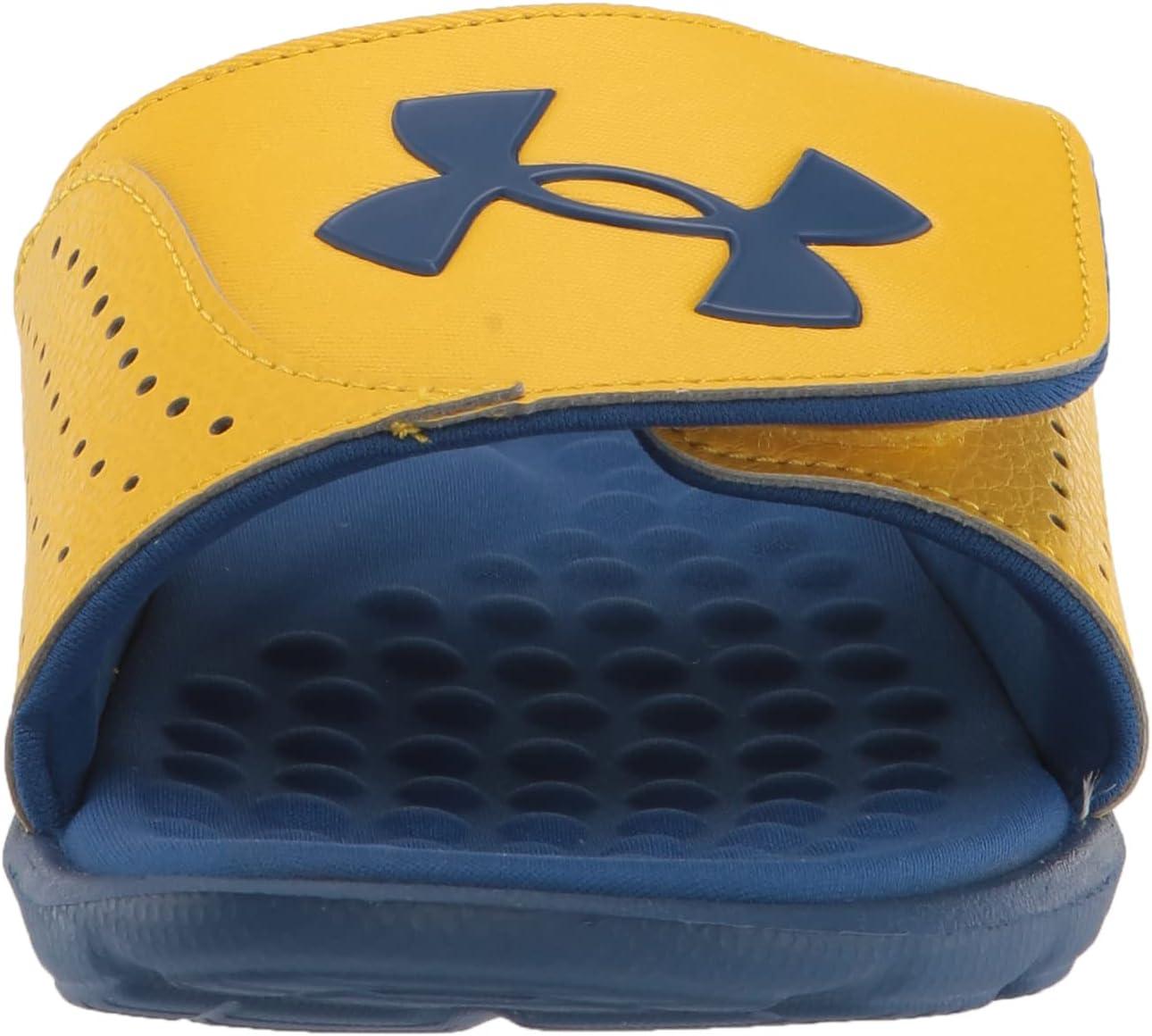 imageUnder Armour Kids Ignite Pro Slide SandalZeppelin YellowBlue MirageBlue Mirage