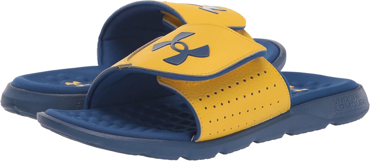 imageUnder Armour Kids Ignite Pro Slide SandalZeppelin YellowBlue MirageBlue Mirage
