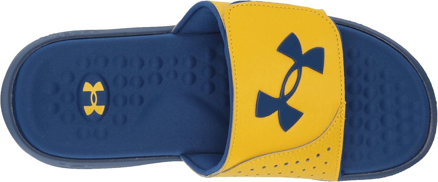 imageUnder Armour Kids Ignite Pro Slide SandalZeppelin YellowBlue MirageBlue Mirage