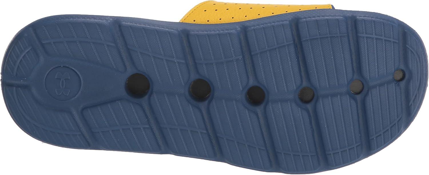 imageUnder Armour Kids Ignite Pro Slide SandalZeppelin YellowBlue MirageBlue Mirage