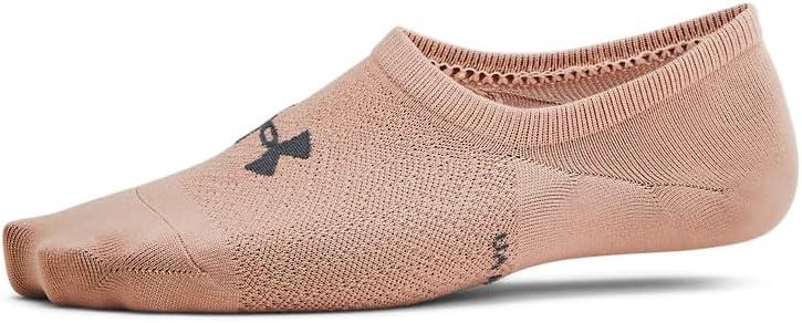 imageUnder Armour Womens Breathe Lite Ultra Low Socks 3 Pack252 Blush Beige  White  Castlerock