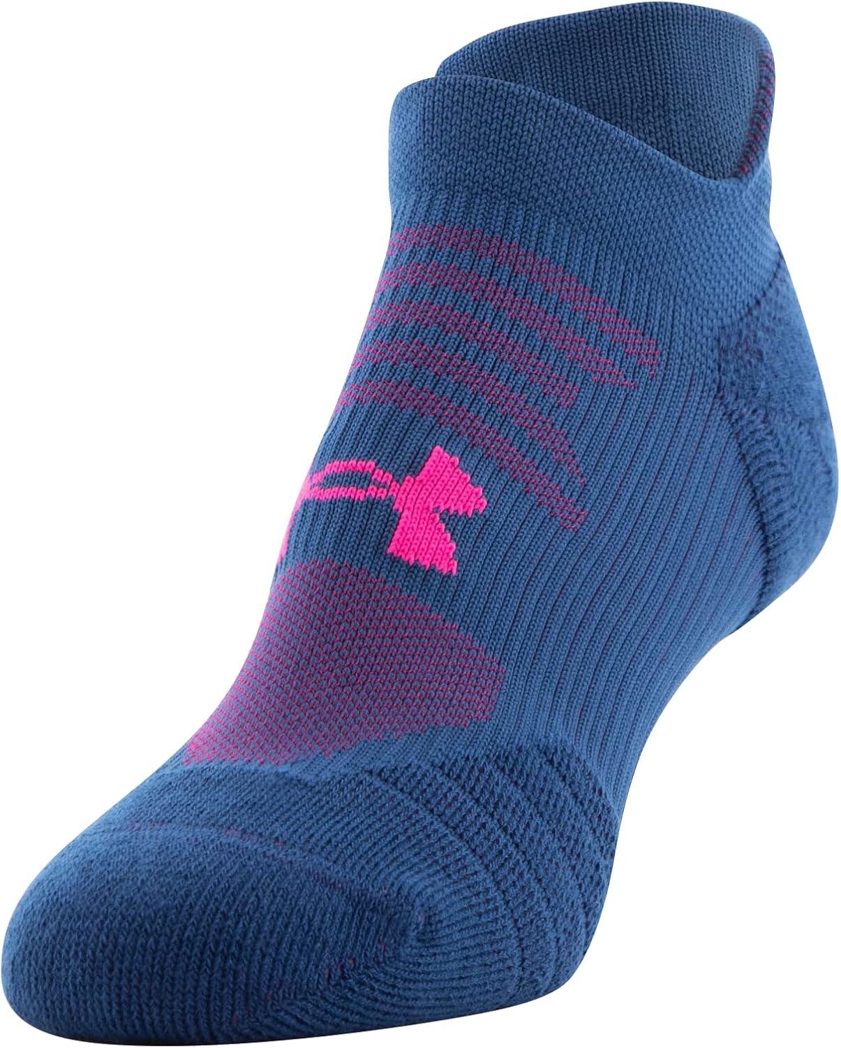 imageUnder Armour Womens Play Up No Show Tab Socks 3PairsDeep SeaBreaker BlueElectro Pink