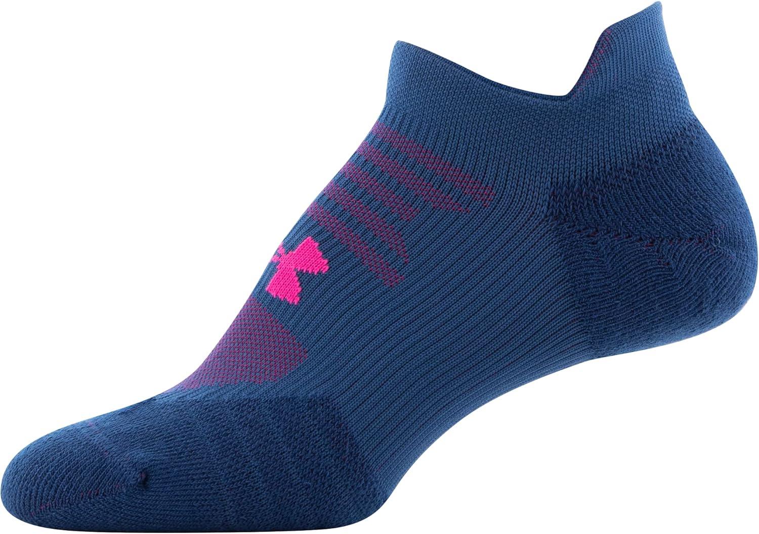 imageUnder Armour Womens Play Up No Show Tab Socks 3PairsDeep SeaBreaker BlueElectro Pink