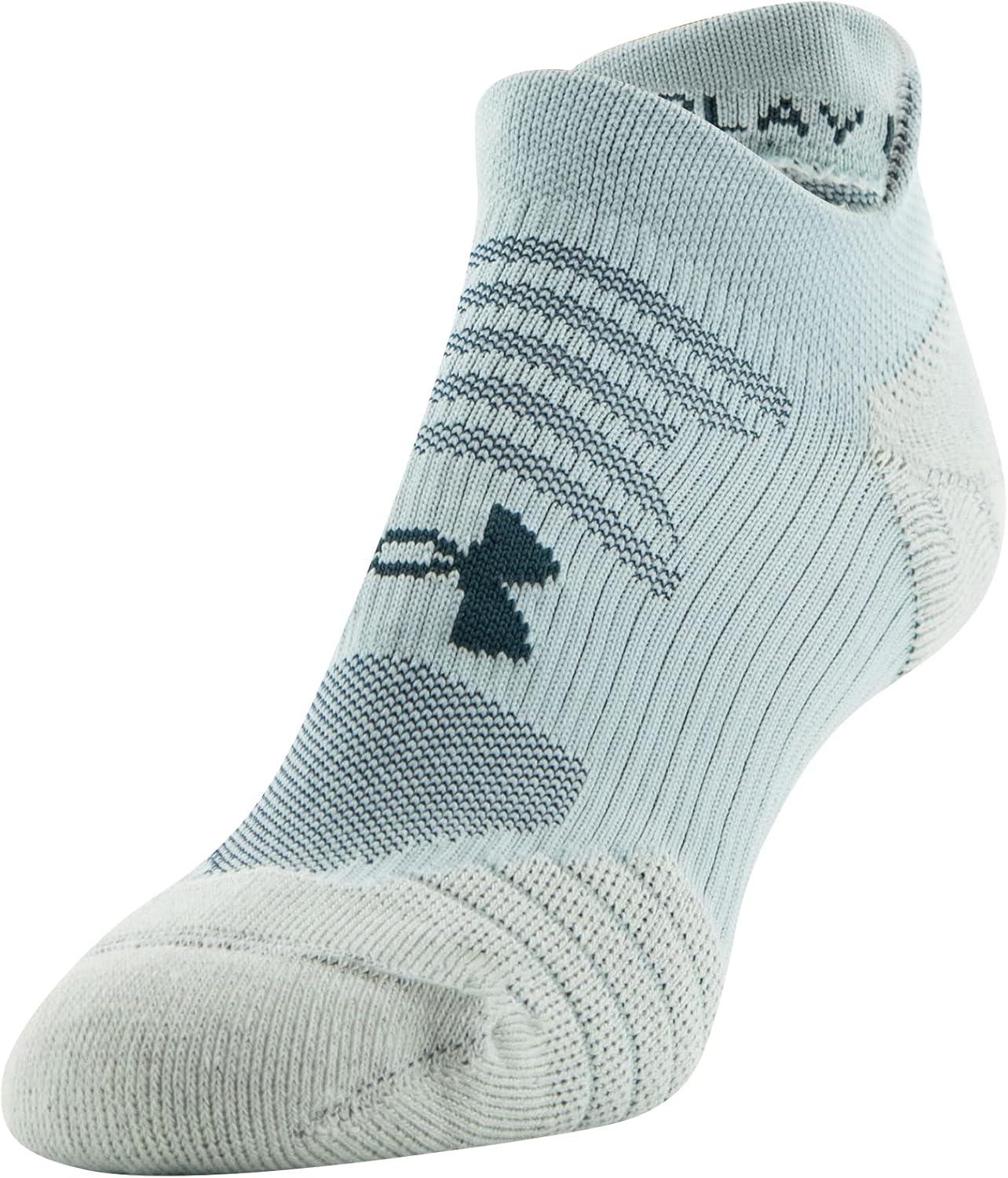 imageUnder Armour Womens Play Up No Show Tab Socks 3PairsFuse Teal Assorted