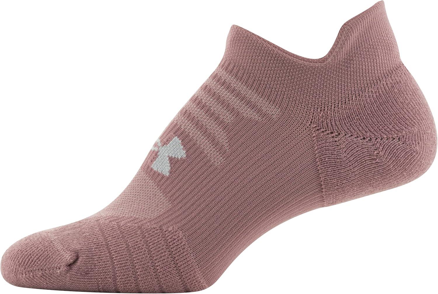 imageUnder Armour Womens Play Up No Show Tab Socks 3PairsPink Elixir Assorted