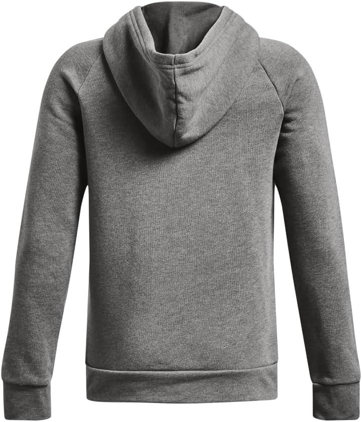 imageUnder Armour boys Rival Fleece Hoodie025 Castlerock Light Heather   White