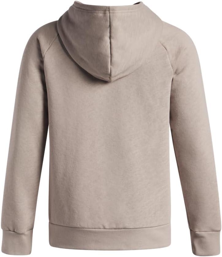imageUnder Armour boys Rival Fleece Hoodie203 Timberwolf Taupe   White