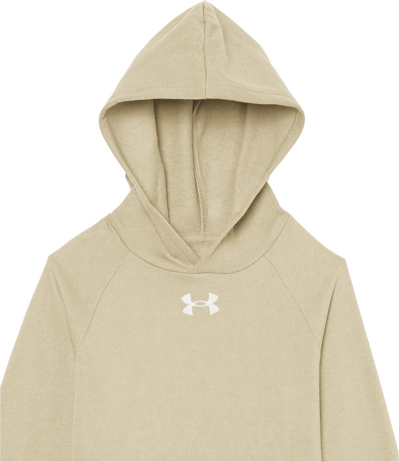 imageUnder Armour boys Rival Fleece Hoodie289 Khaki Base  Khaki Base Light Heather  White