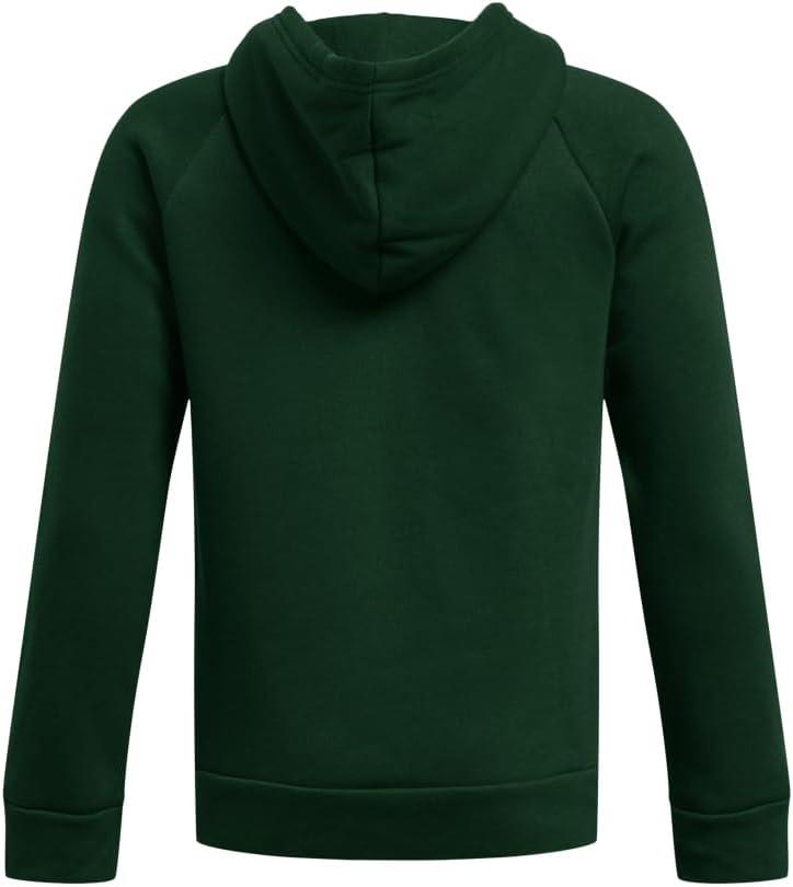 imageUnder Armour boys Rival Fleece Hoodie301 Forest Green   White