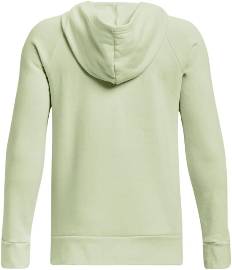 imageUnder Armour boys Rival Fleece Hoodie369 Phosphor Green   Onyx White