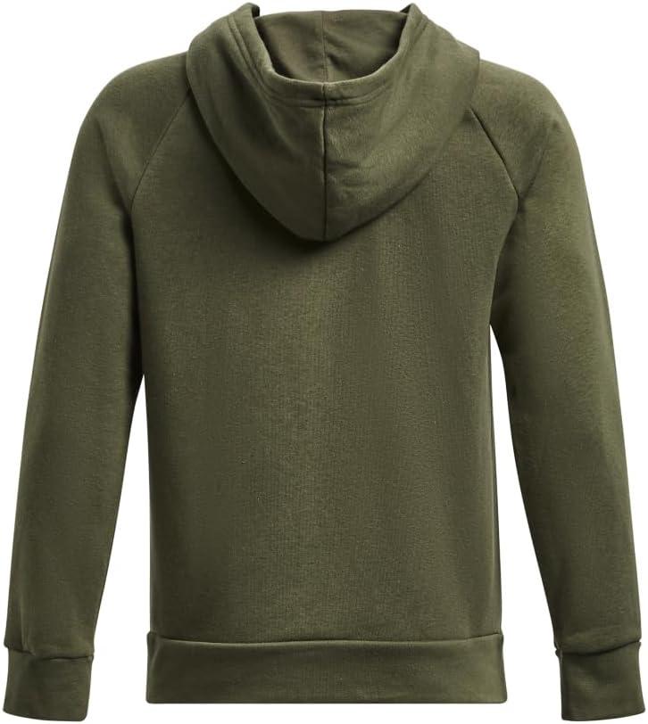 imageUnder Armour boys Rival Fleece Hoodie390 Marine Od Green   White